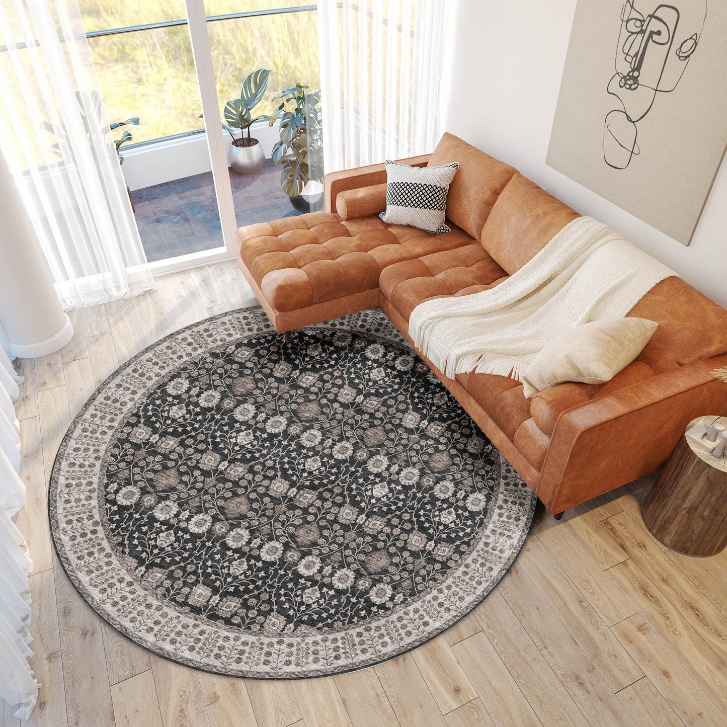 Machine Made Hatay HY8 Black - Dalyn Rugs