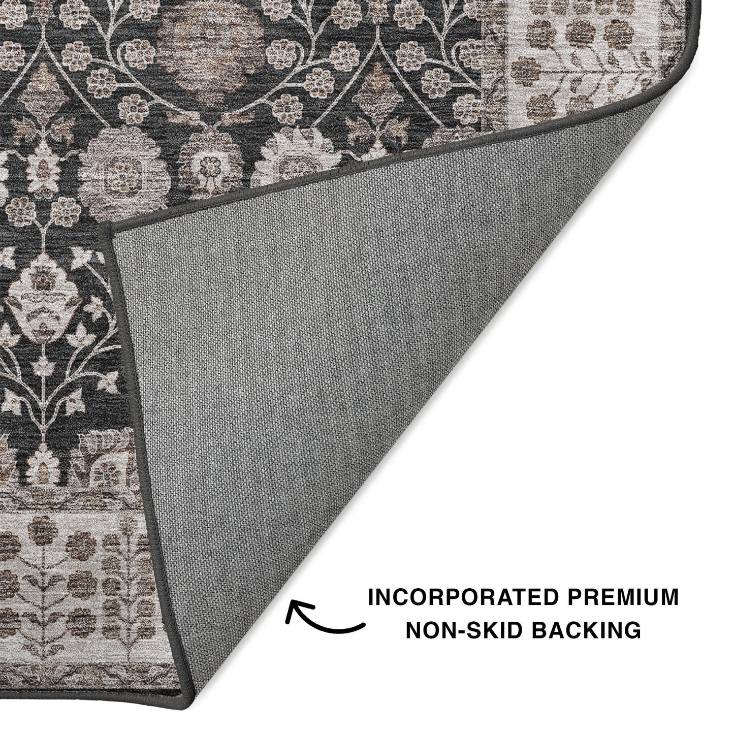 Machine Made Hatay HY8 Black - Dalyn Rugs