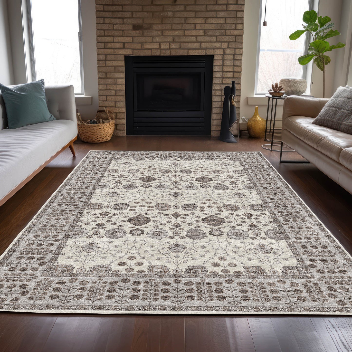 Machine Made Hatay HY8 Ivory - Dalyn Rugs