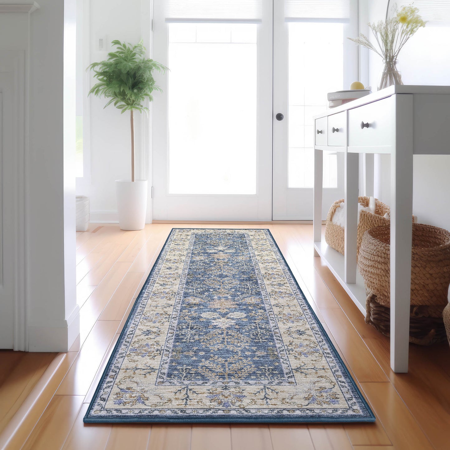 Machine Made Hatay HY9 Blue - Dalyn Rugs