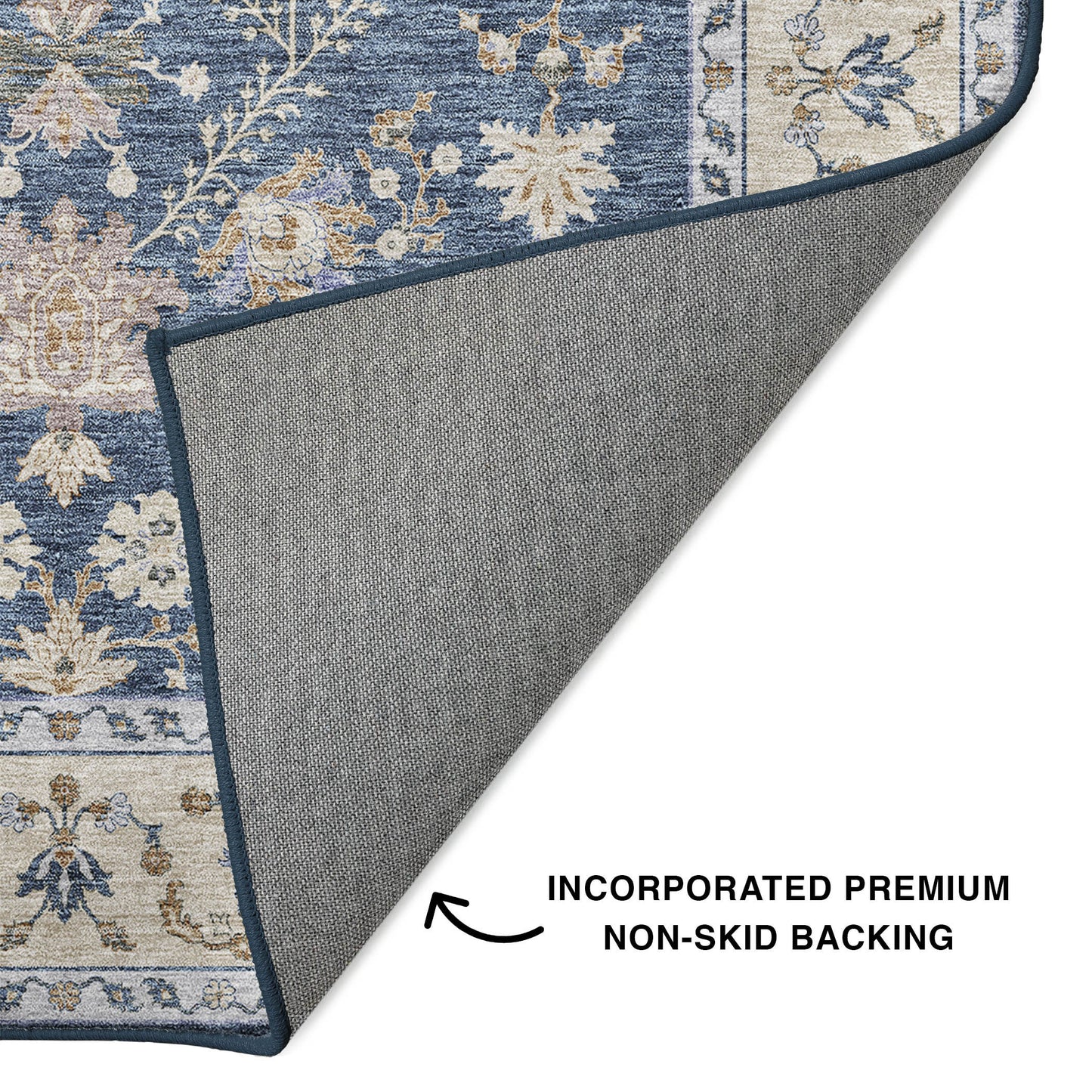 Machine Made Hatay HY9 Blue - Dalyn Rugs