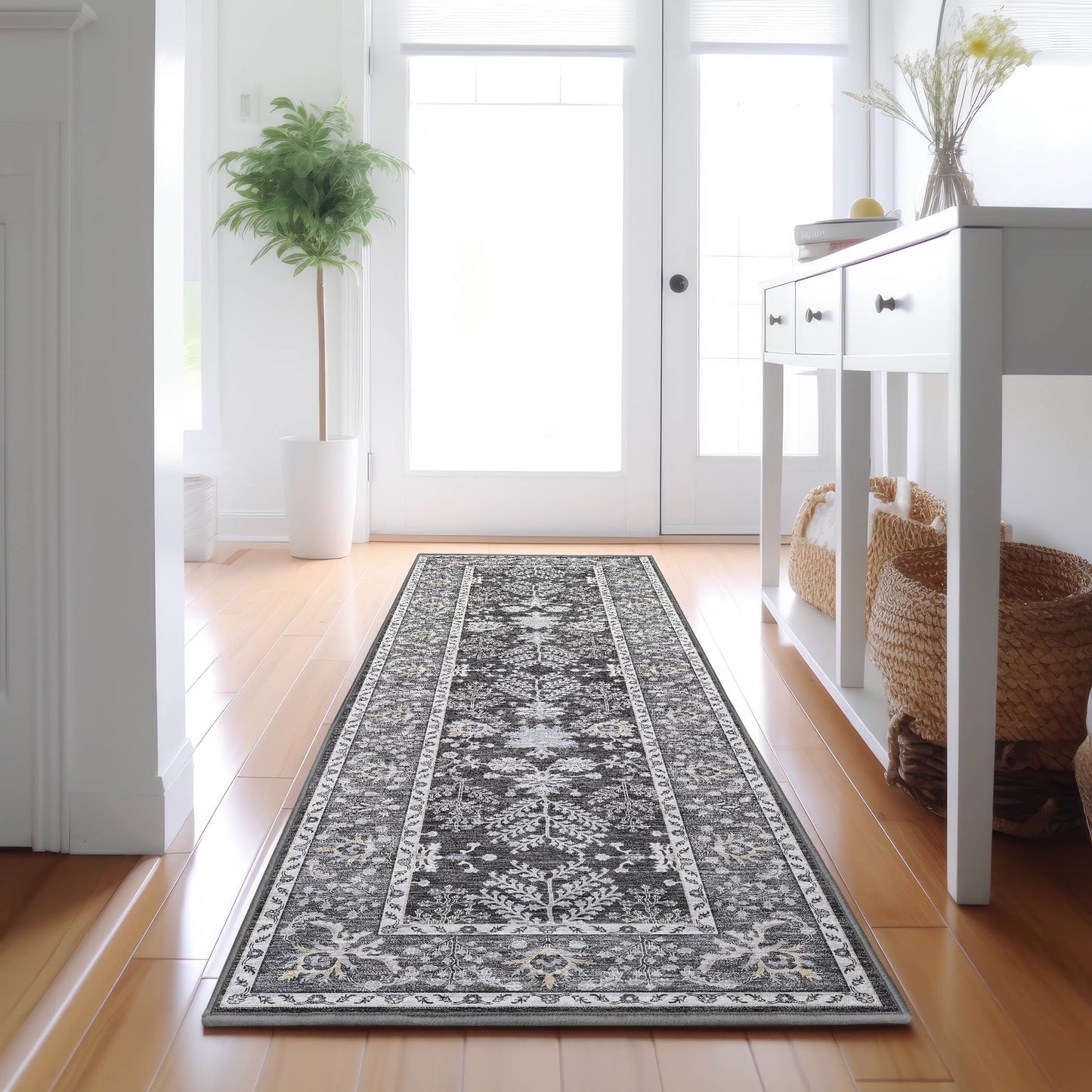 Machine Made Hatay HY9 Charcoal - Dalyn Rugs