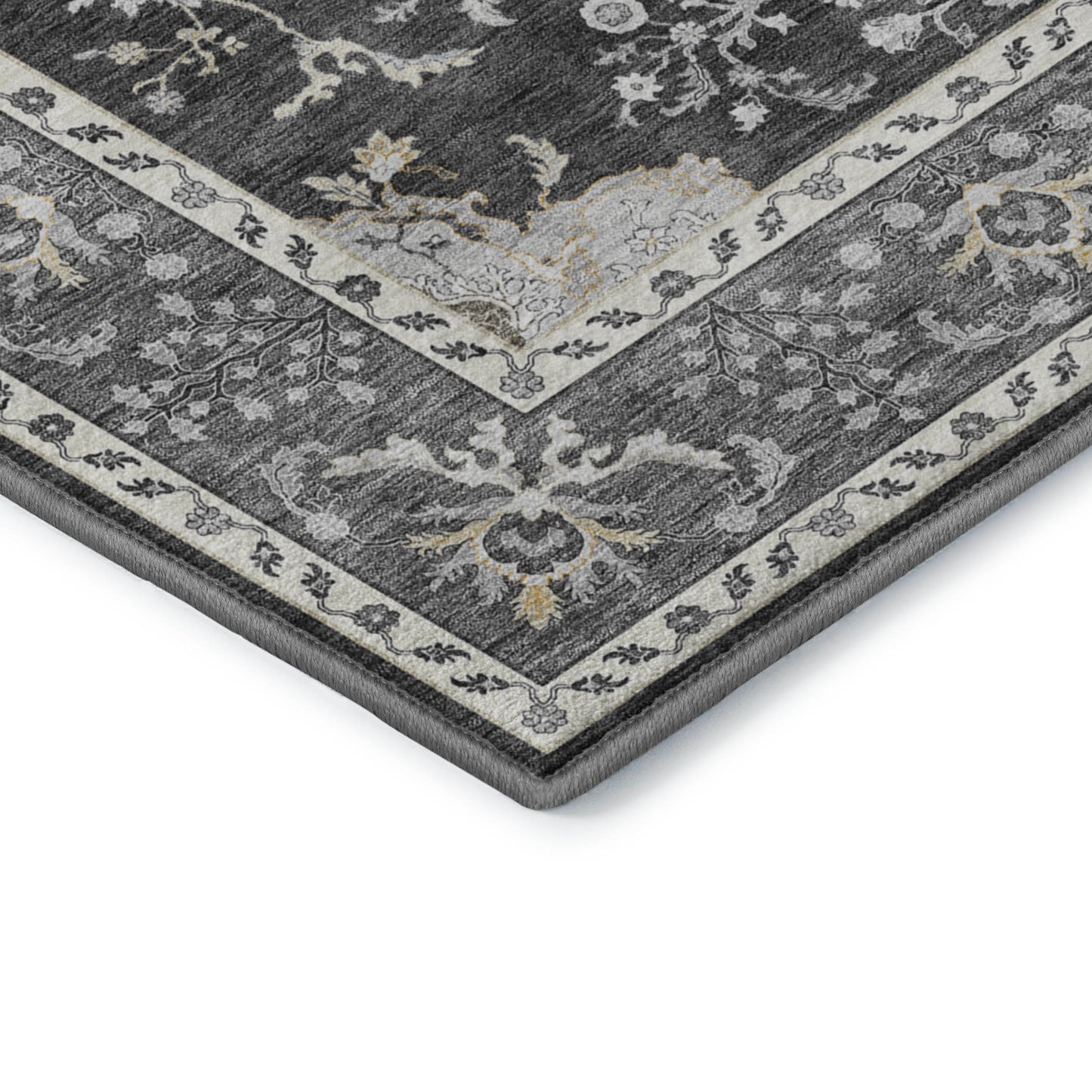 Machine Made Hatay HY9 Charcoal - Dalyn Rugs