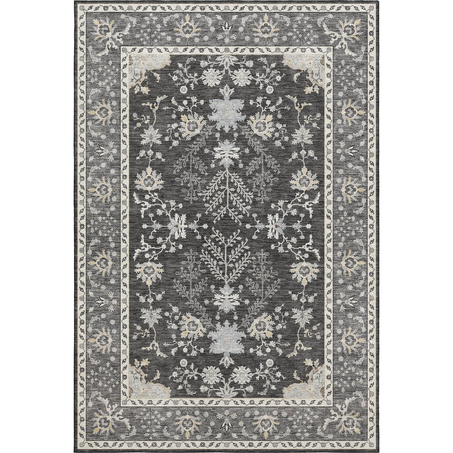 Machine Made Hatay HY9 Charcoal - Dalyn Rugs