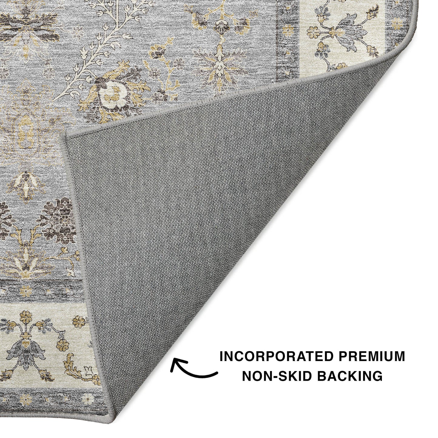 Machine Made Hatay HY9 Gray - Dalyn Rugs