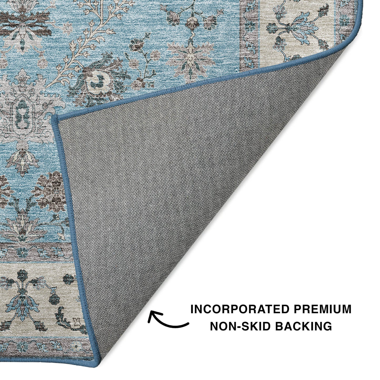 Machine Made Hatay HY9 Sky - Dalyn Rugs