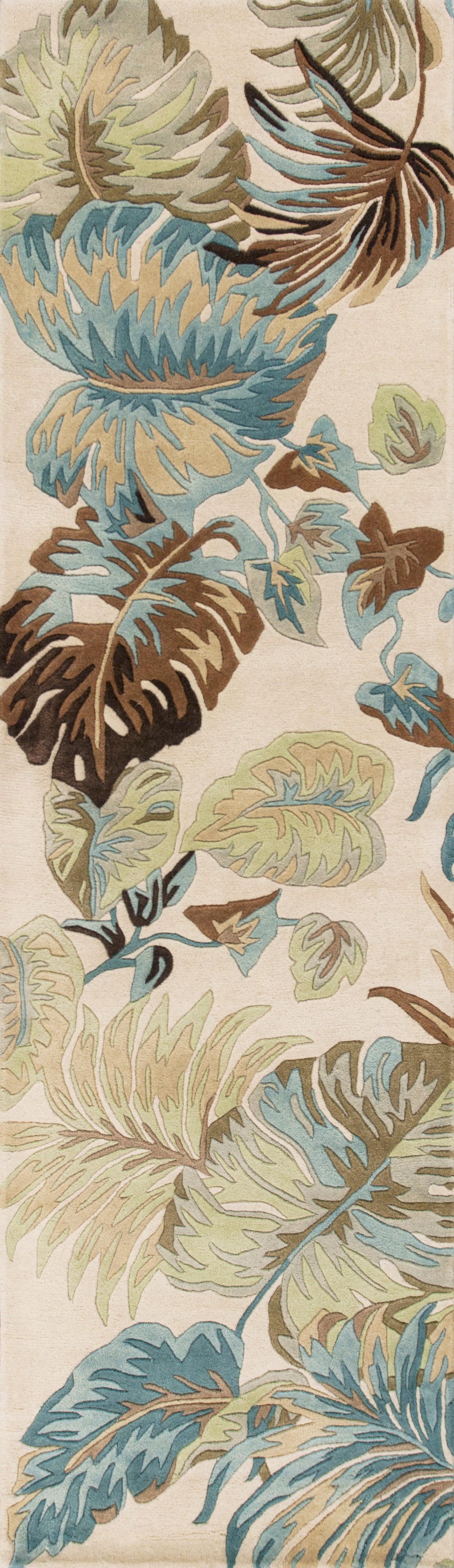 Havana 2630 Ivory/Blue Oasis Hand Tufted Area Rug - KAS