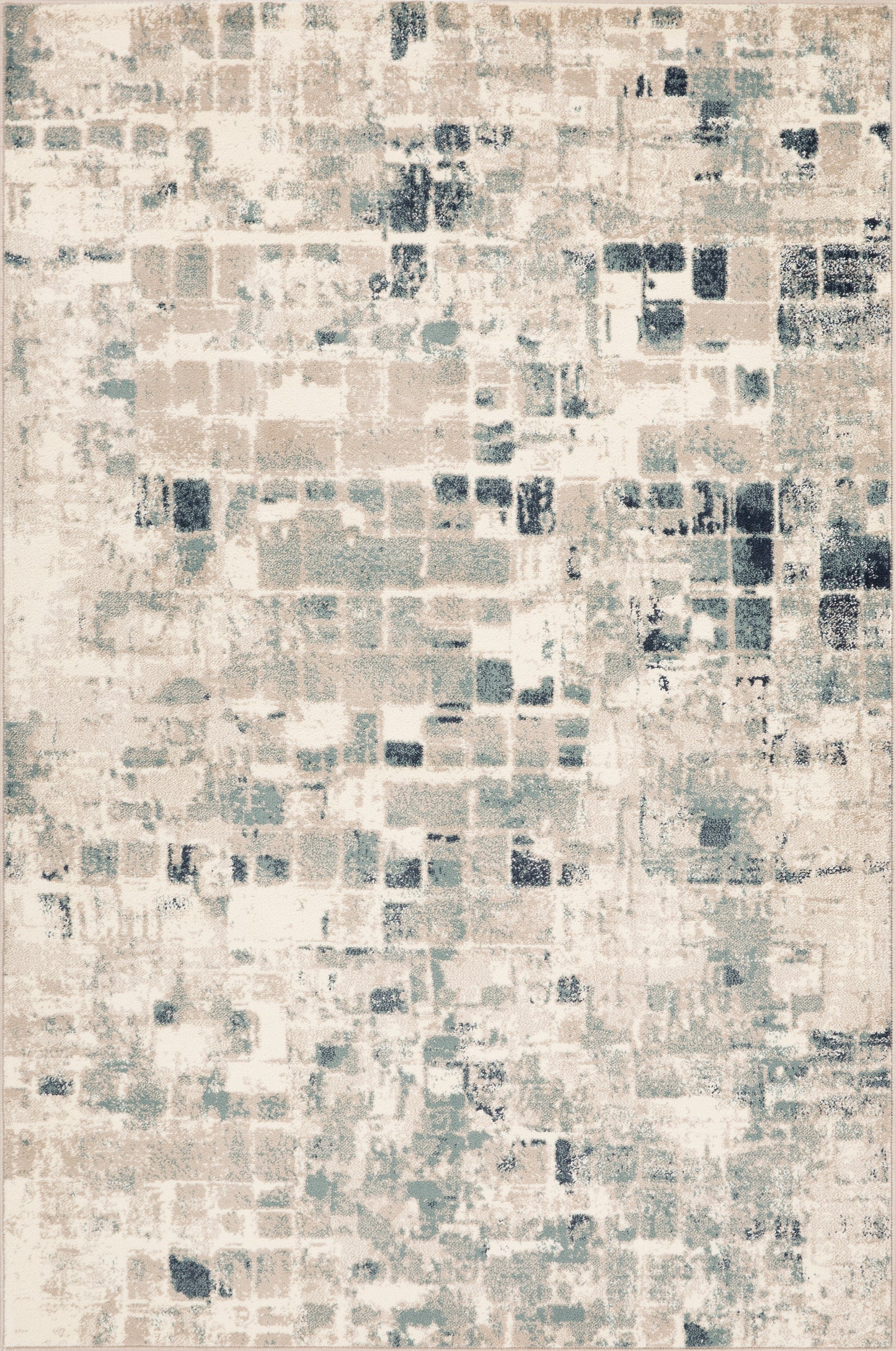 Heritage 9369 Beige/Blue Wonder Machine Woven Performance Area Rug - KAS