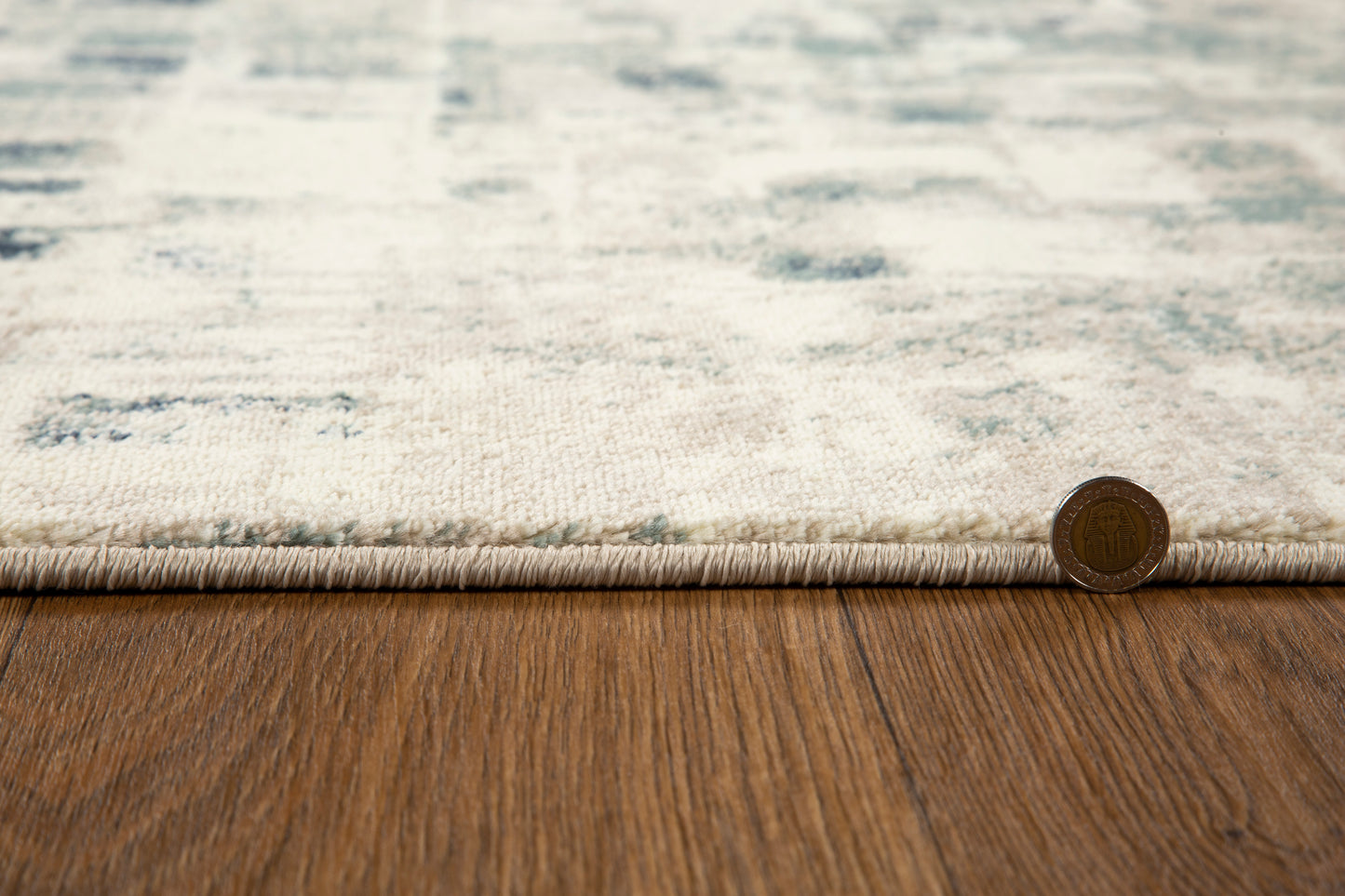Heritage 9369 Beige/Blue Wonder Machine Woven Performance Area Rug - KAS