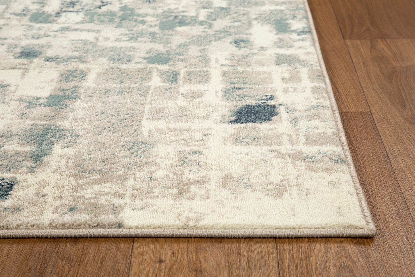 Heritage 9369 Beige/Blue Wonder Machine Woven Performance Area Rug - KAS