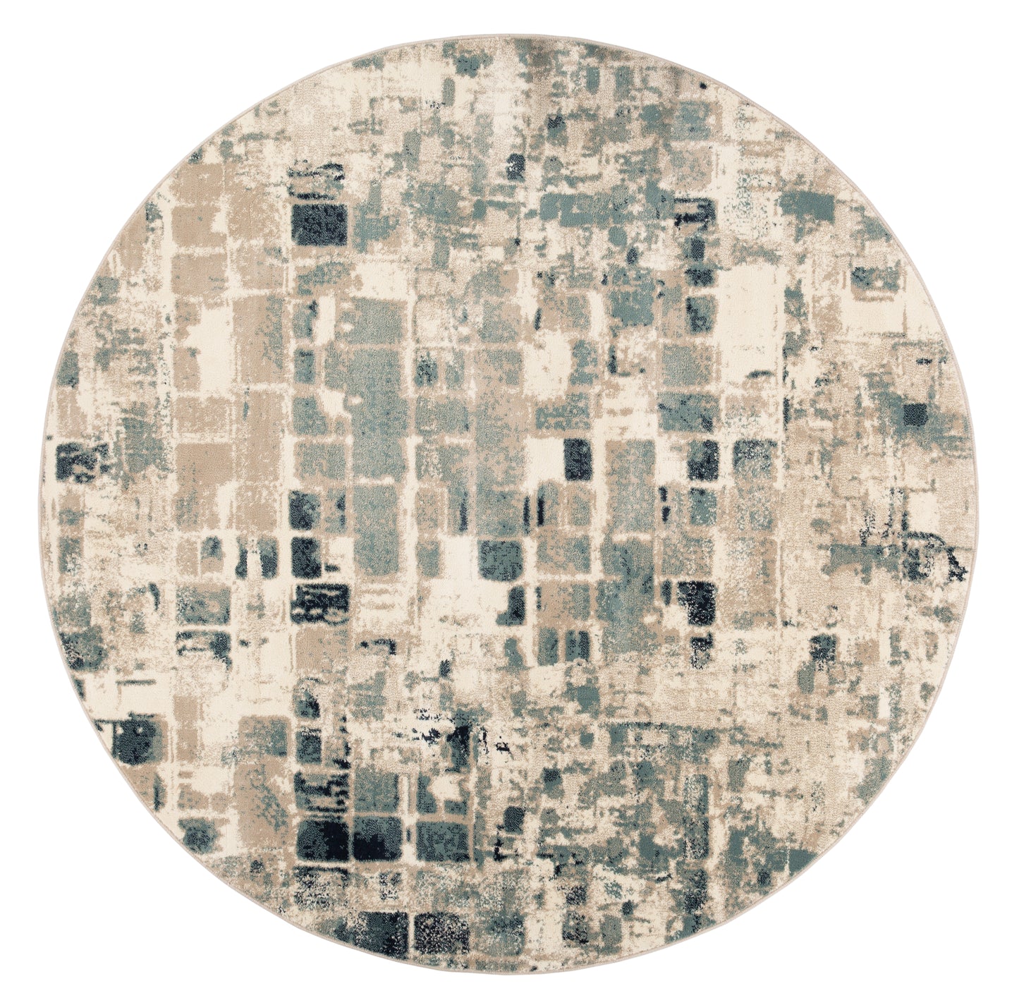 Heritage 9369 Beige/Blue Wonder Machine Woven Performance Area Rug - KAS