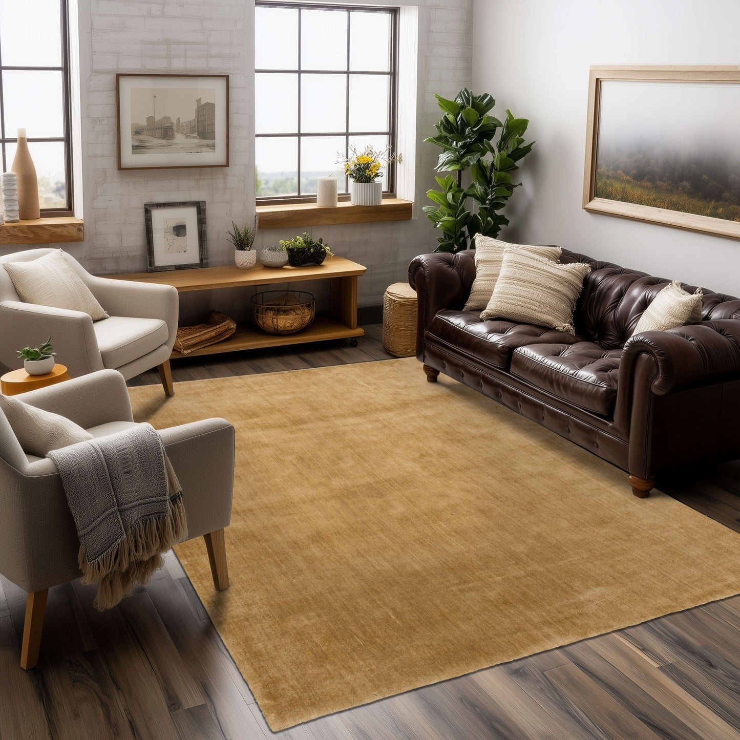 Hudson Camel Area Rug - Karastan