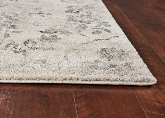 Hue 4703 Grey Timeless Machine Woven Performance Area Rug - KAS