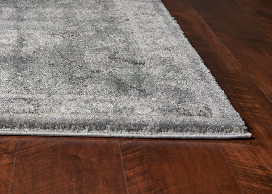 Hue 4708 Grey Farrah Machine Woven Performance Area Rug - KAS