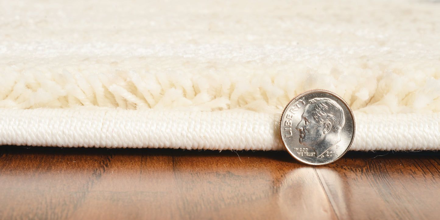 Hue 4715 Ivory/Grey Luster Machine Woven Performance Area Rug - KAS