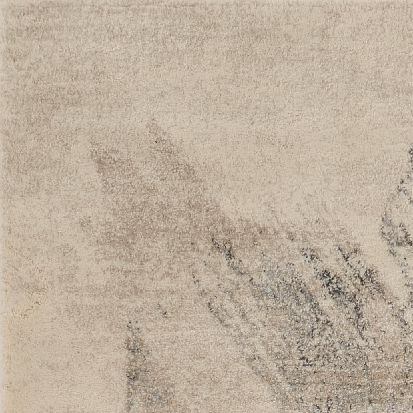 Hue 4715 Ivory/Grey Luster Machine Woven Performance Area Rug - KAS