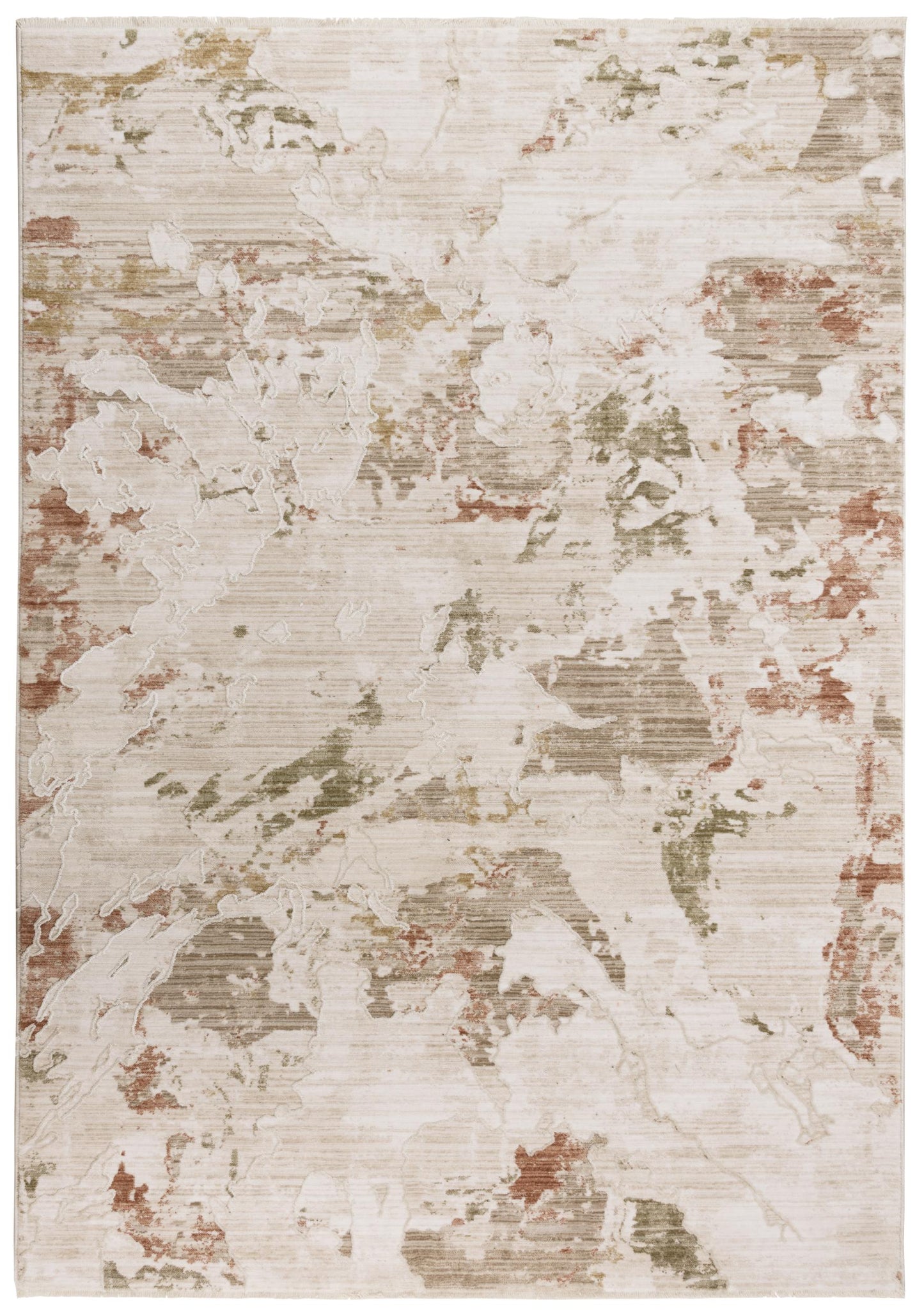Iconic ICO759 Brown-Green Machine-Made Rug - Rizzy