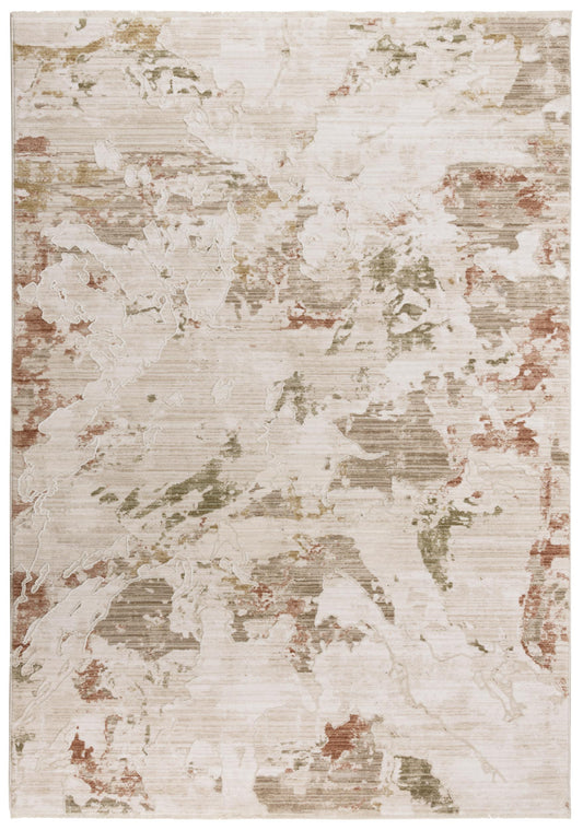 Iconic ICO759 Brown-Green Machine-Made Rug - Rizzy