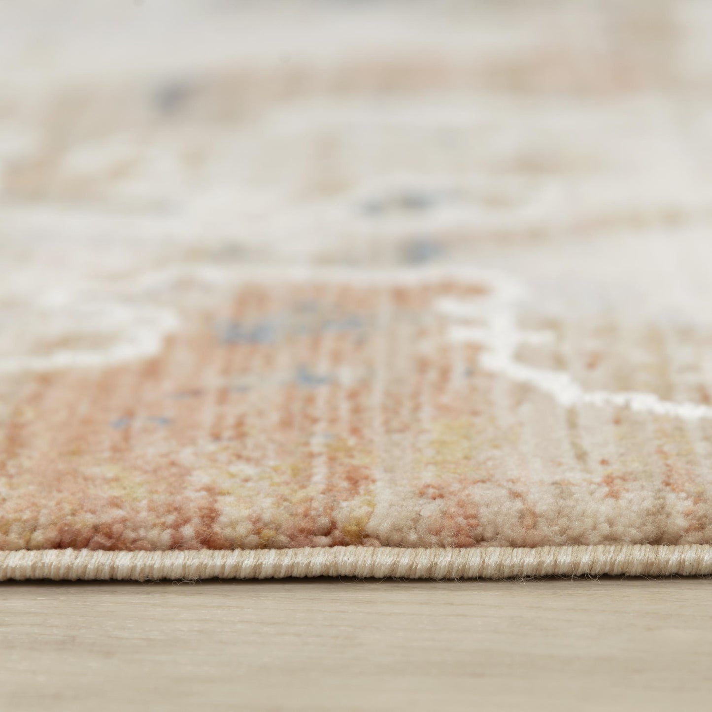Iconic ICO762 Terracotta/Blue Machine-Made Rug - Rizzy