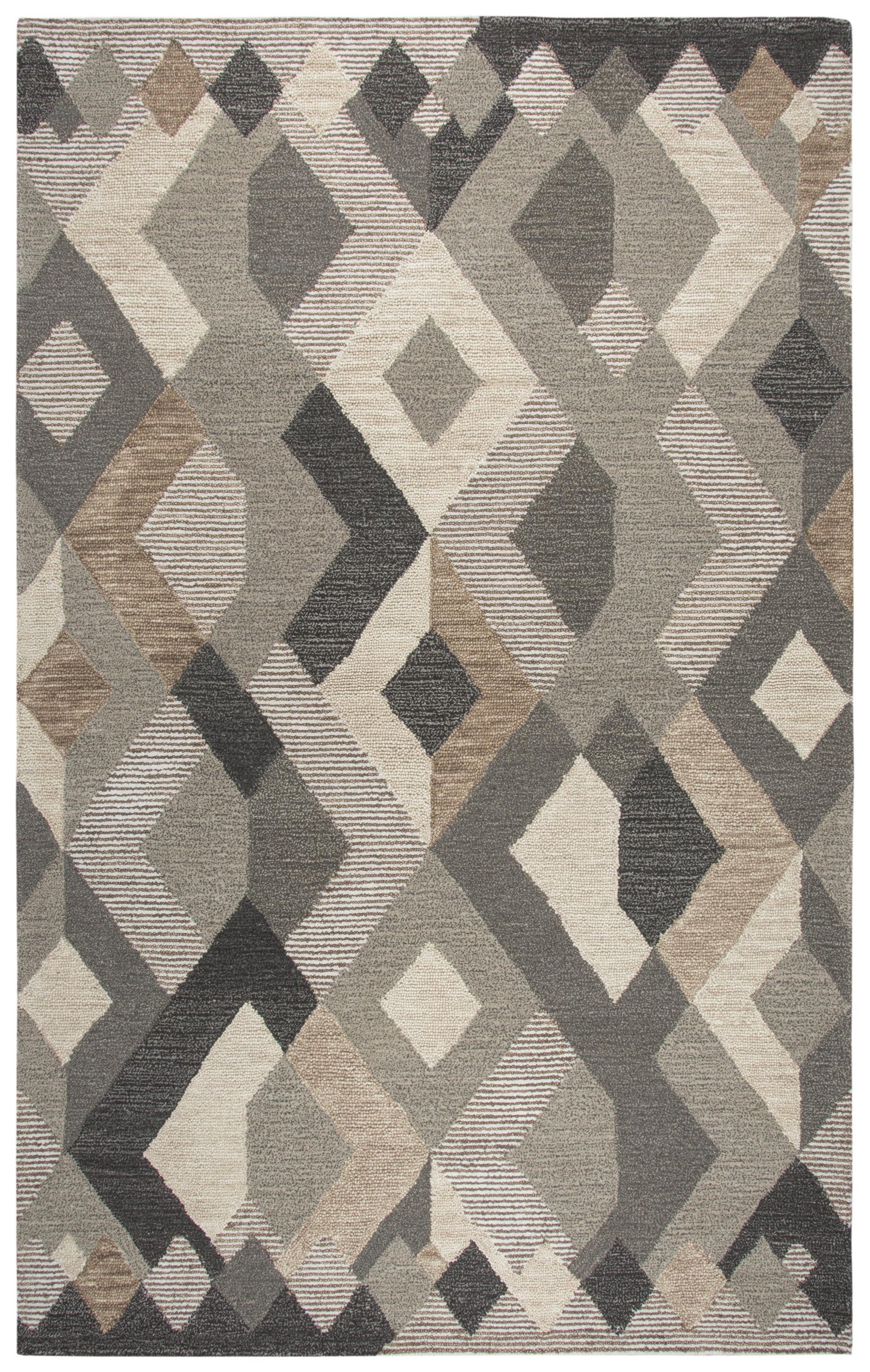 Idyllic ID926A Natural/Brown Hand-Tufted Rug - Rizzy