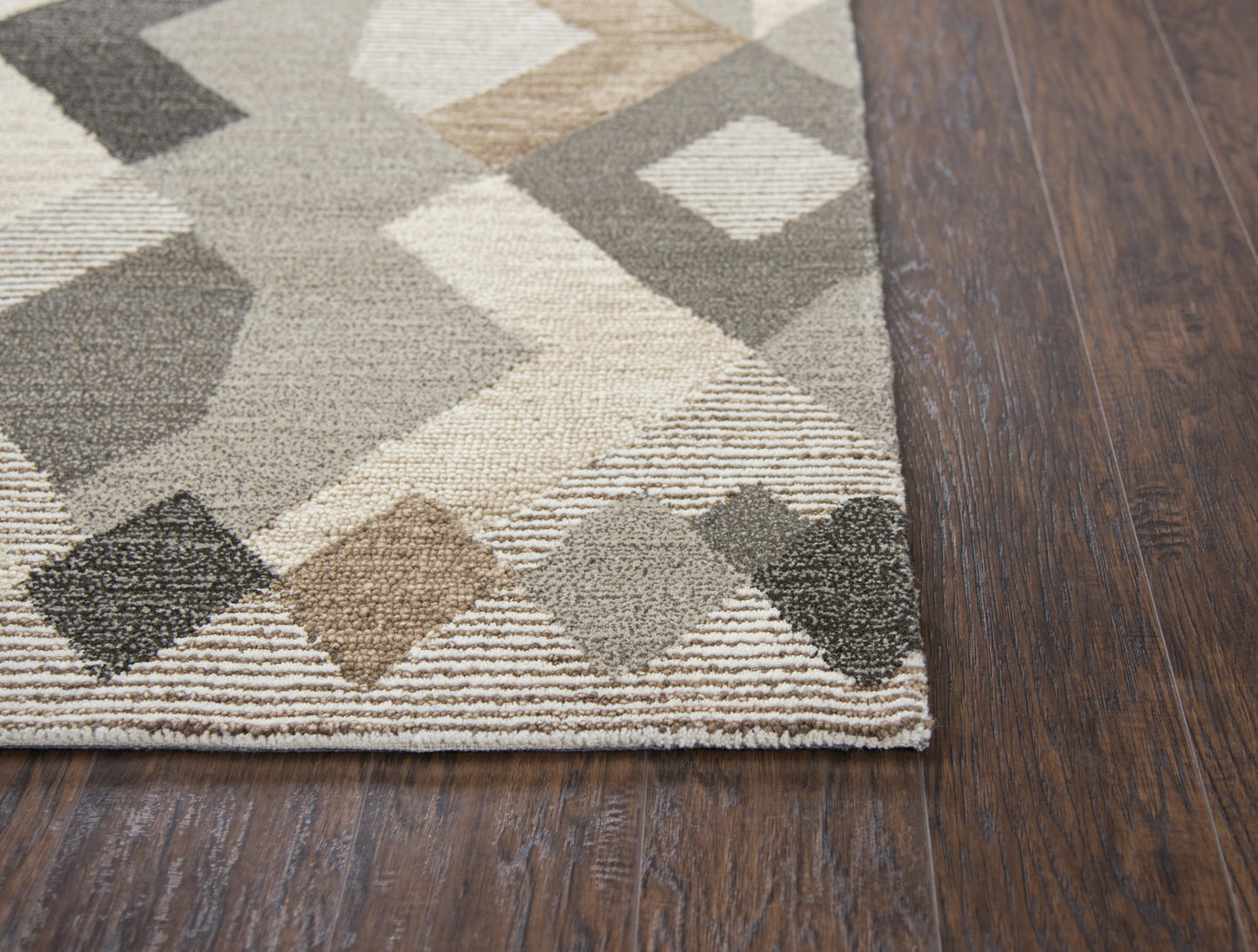 Idyllic ID926A Natural/Brown Hand-Tufted Rug - Rizzy