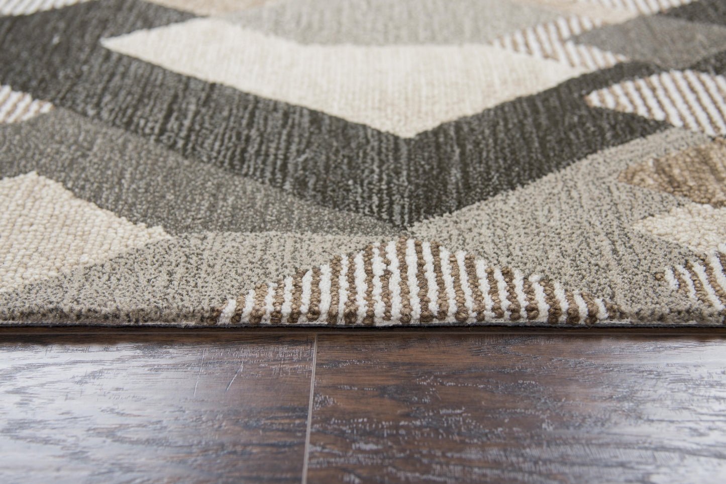 Idyllic ID926A Natural/Brown Hand-Tufted Rug - Rizzy