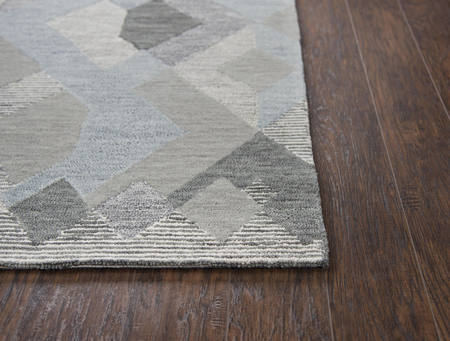 Idyllic ID927A Dark Gray Hand Tufted Rug - Rizzy
