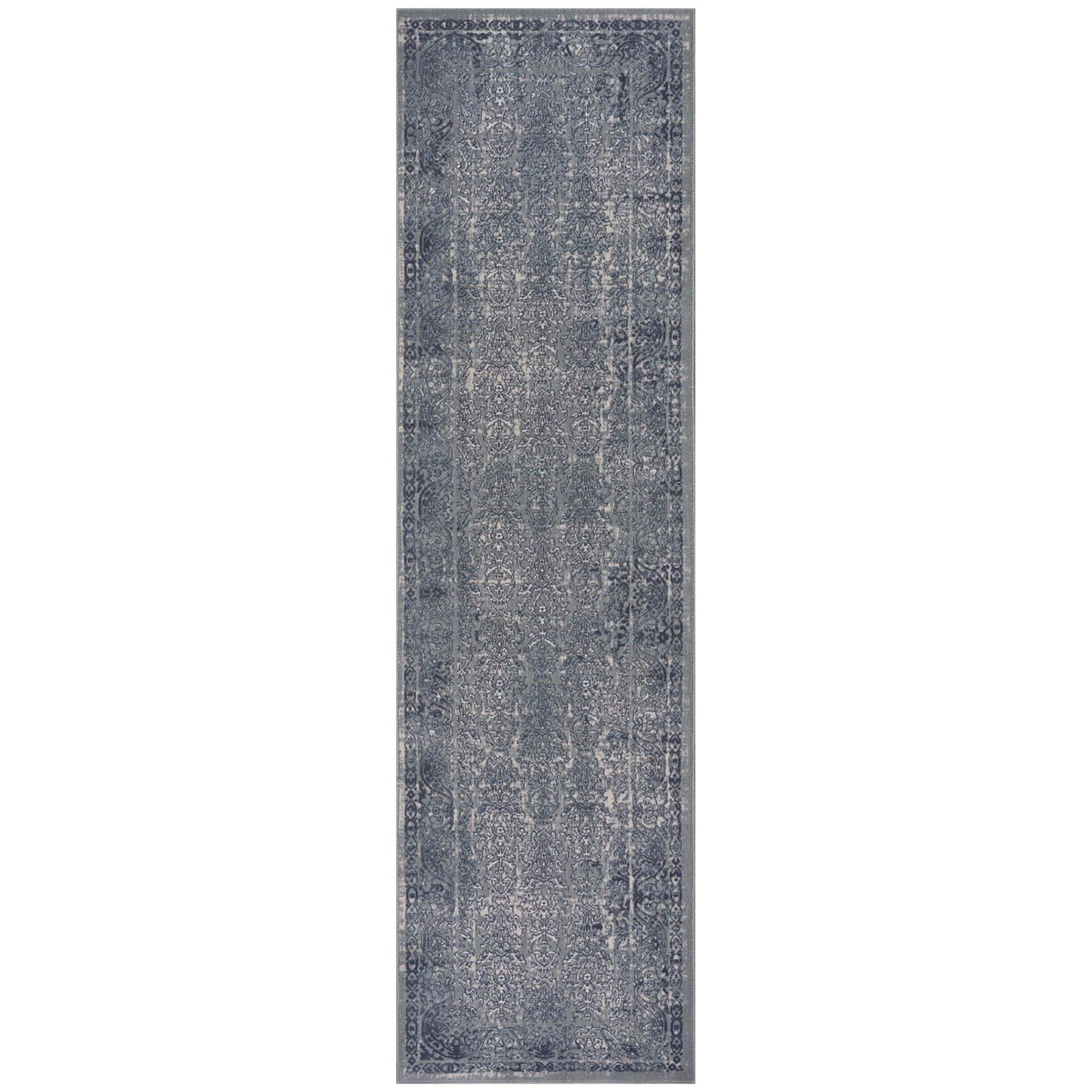 IMAGI-81511 Modern/Contemporary Machine Made Blue/Silver/Gray/Cream Polyester Indoor Area Rugs - LR Home