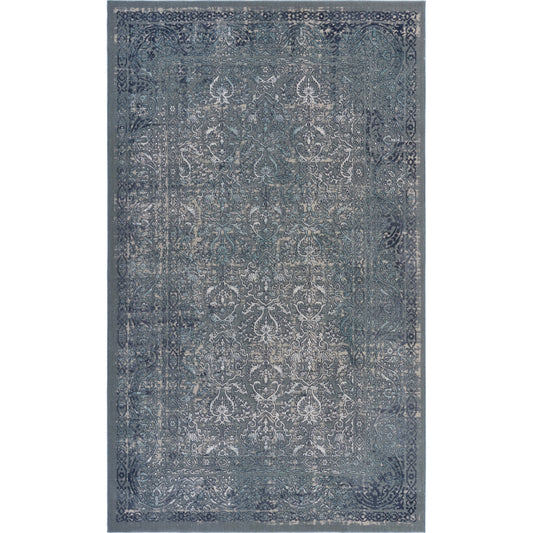 IMAGI-81511 Modern/Contemporary Machine Made Blue/Silver/Gray/Cream Polyester Indoor Area Rugs - LR Home