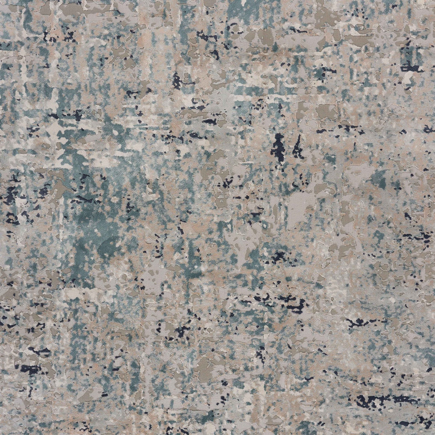 Imagine-81513 Modern Power-Loomed Gray/Blue Cotton Indoor Area Rug - LR Home