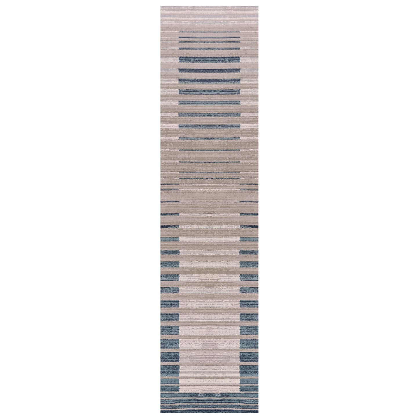 IMAGI-81518 Modern/Contemporary Machine Made Cream/Blue/Ivory Polyester Indoor Area Rugs - LR Home