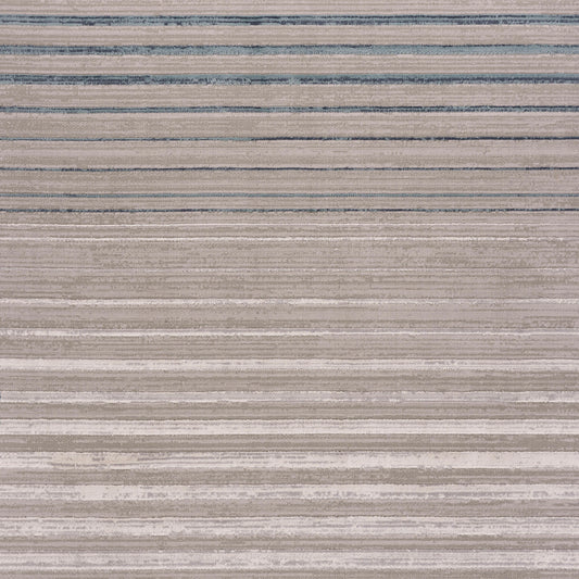 Neutral Inversed Ocean Striped Contemporary Accent Rug - lifestyle view