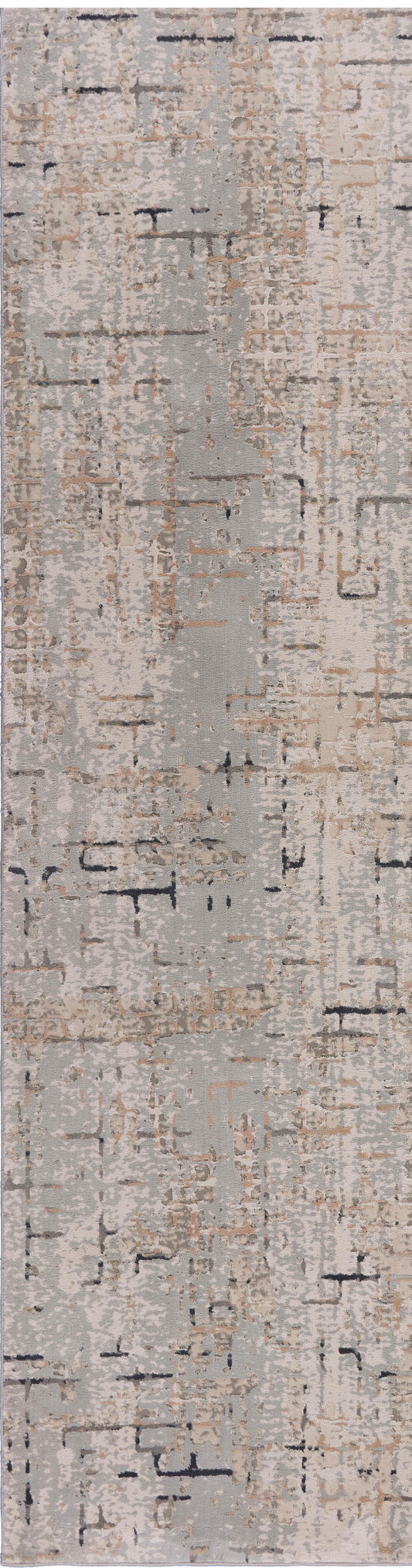 IMAGI-81519 Modern/Contemporary Machine Made Gray/Cream/Taupe Polyester Indoor Area Rugs - LR Home