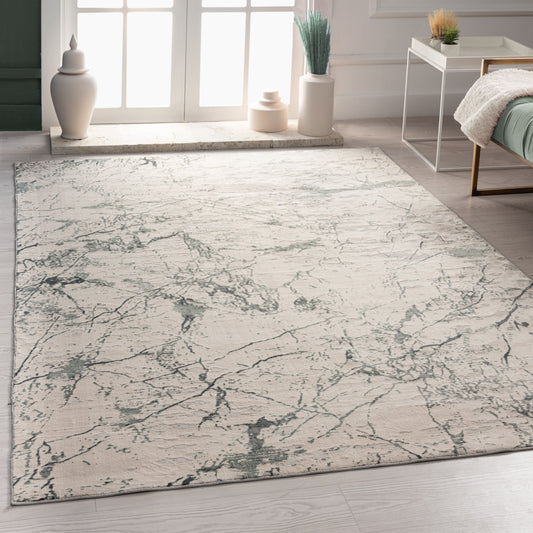 Imagine-81522 Modern Power-Loomed Ivory Cotton Indoor Area Rug - LR Home