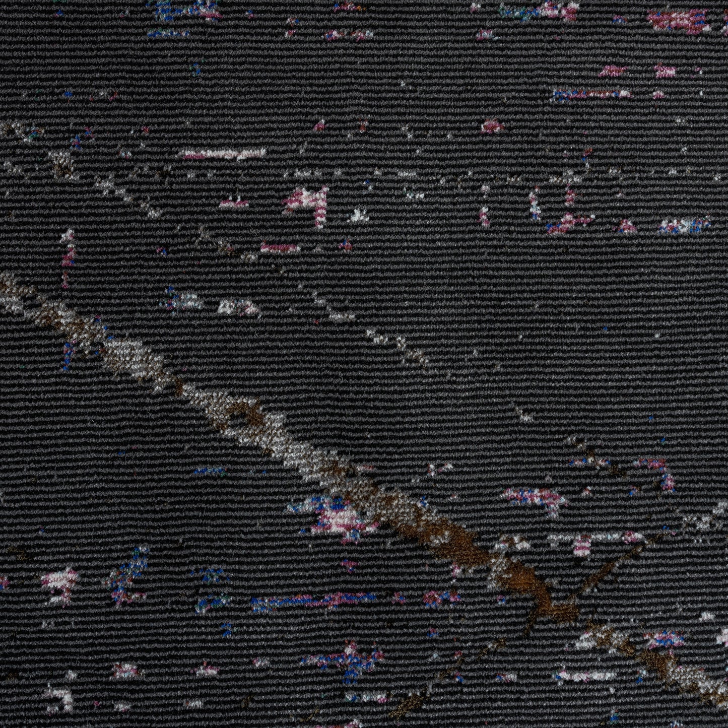 Impulse-81852 Modern Power-Loomed Charcoal/Pink/Orange/Blue Cotton Indoor Area Rug - LR Home