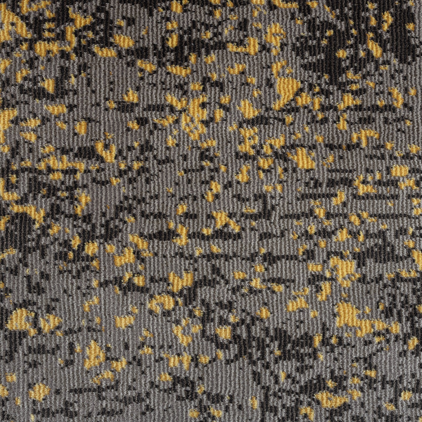 Impulse-81853 Modern Power-Loomed Dovetail Gray/Ash Black/Gold Cotton Indoor Area Rug - LR Home
