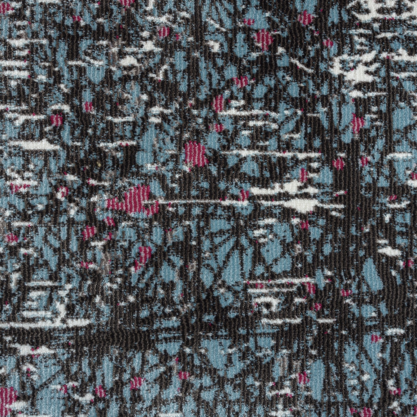 Impulse-81854 Modern Power-Loomed Blue/Silver/White/Fuchsia Cotton Indoor Area Rug - LR Home