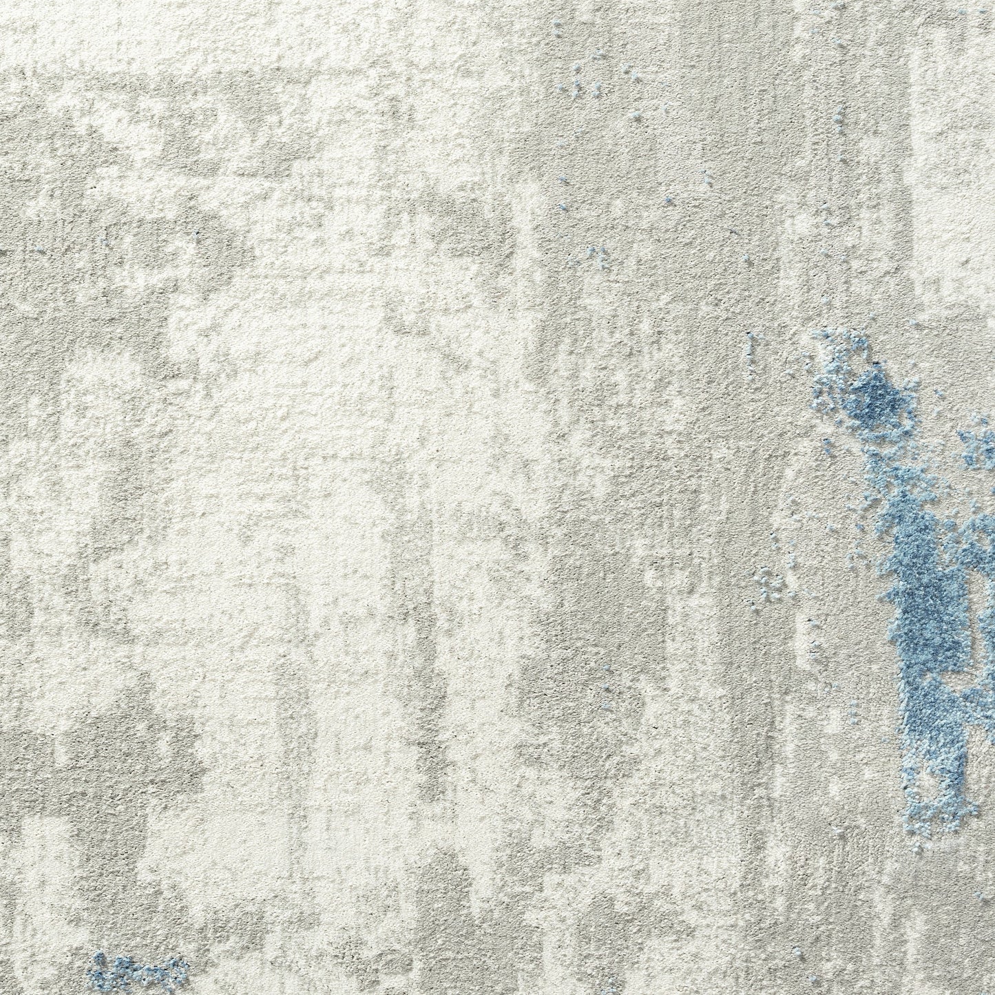 Isabella-81779 Contemporary Power-Loomed Ivory/Gray/Blue Cotton Indoor Area Rug - LR Home