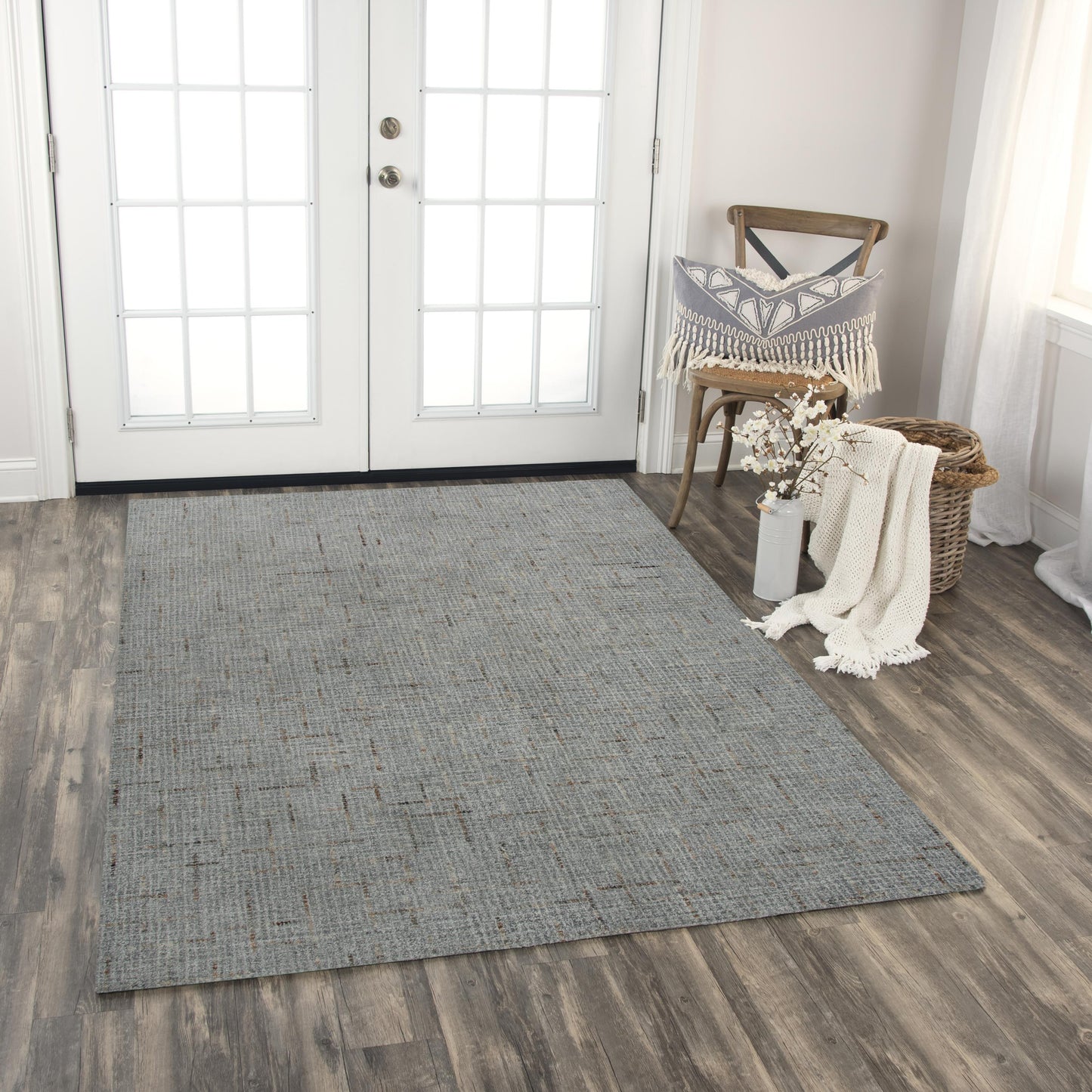 Ironwood IWD101 Gray Hand-Tufted Rug - Rizzy