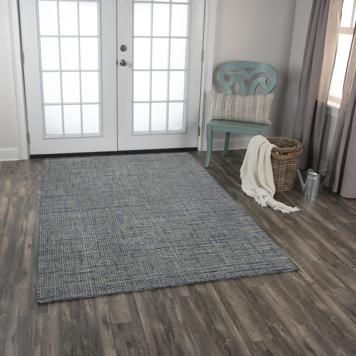 Ironwood IWD102 Blue Hand-Tufted Rug - Rizzy