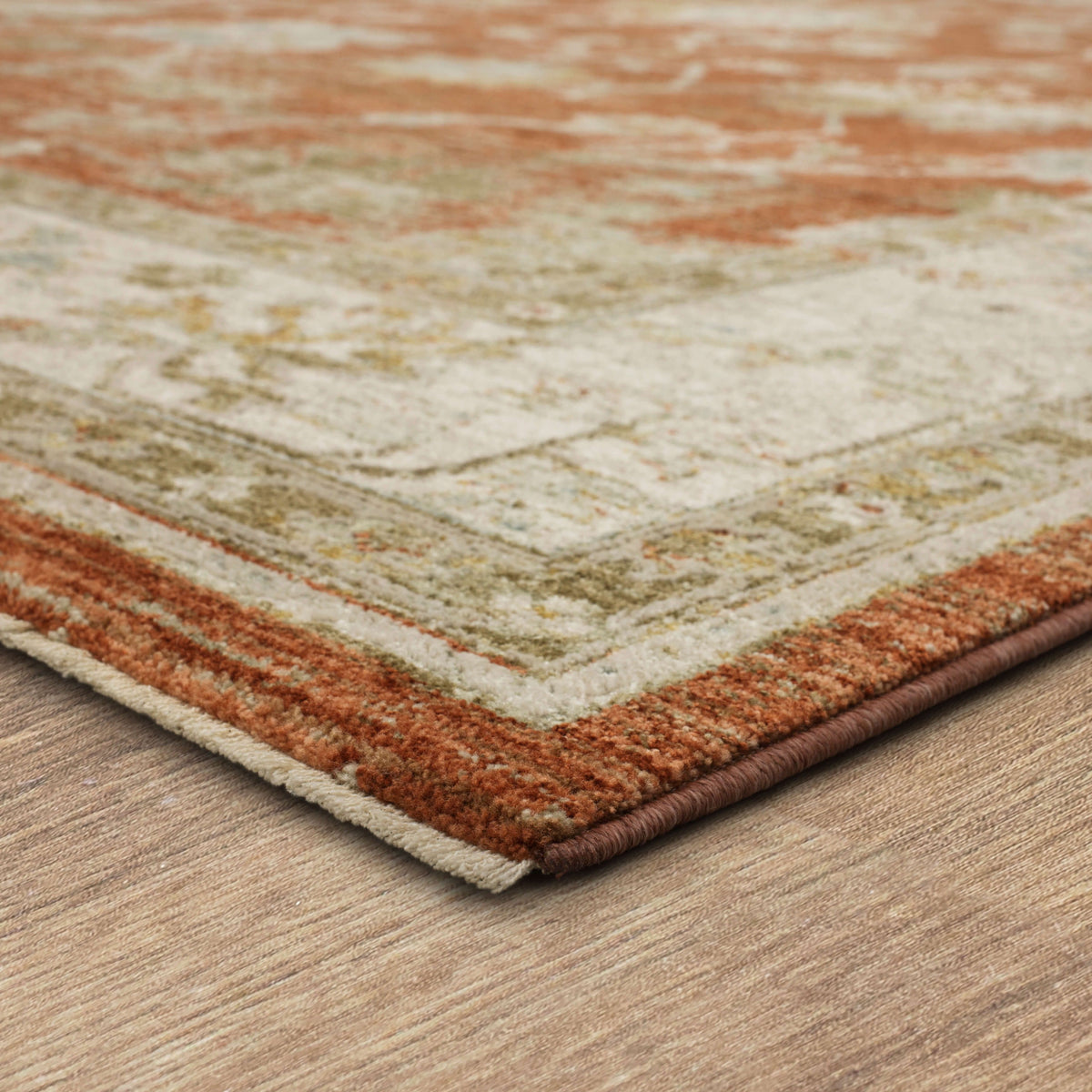 Adalia Iznik Rust Area Rug