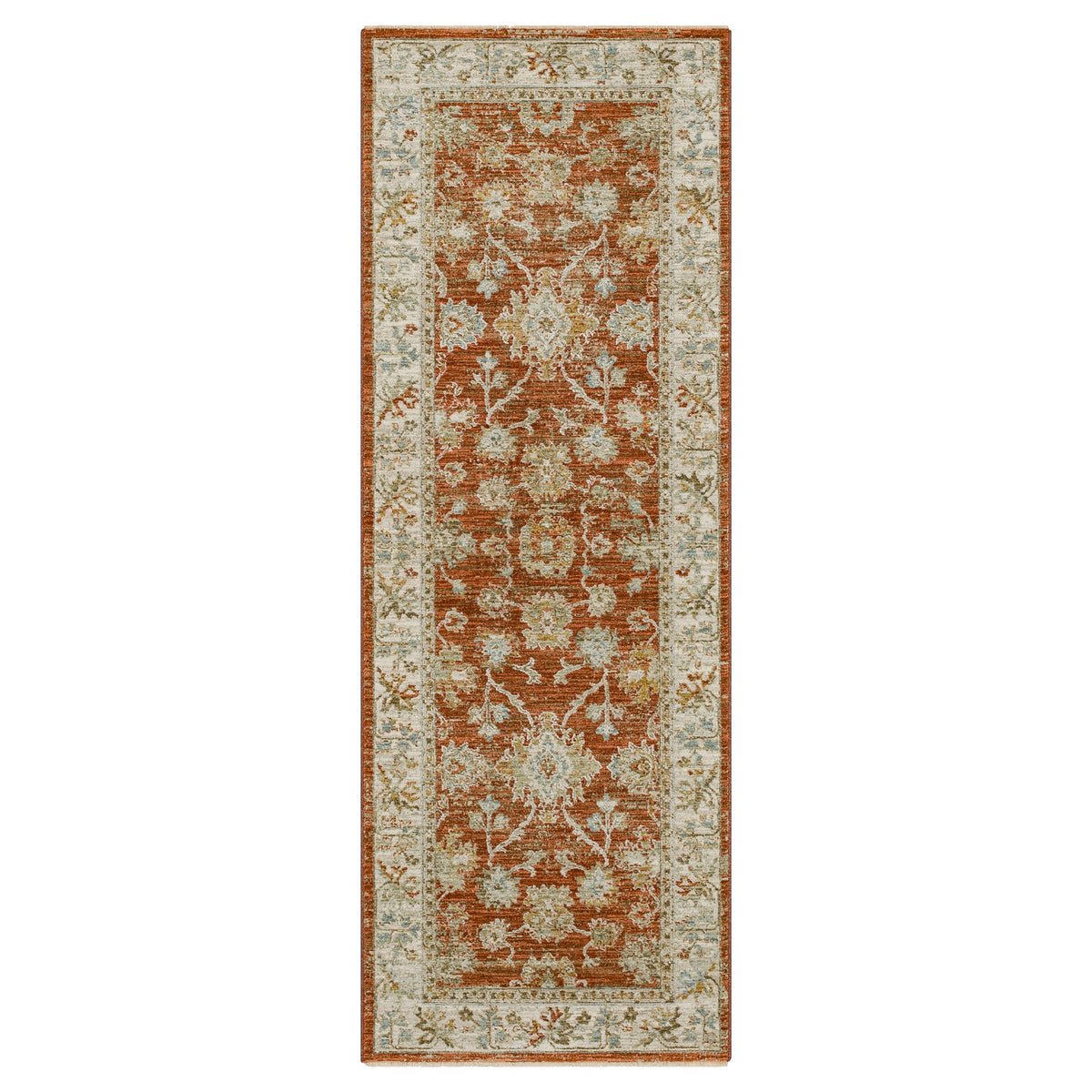 Adalia Iznik Rust Area Rug