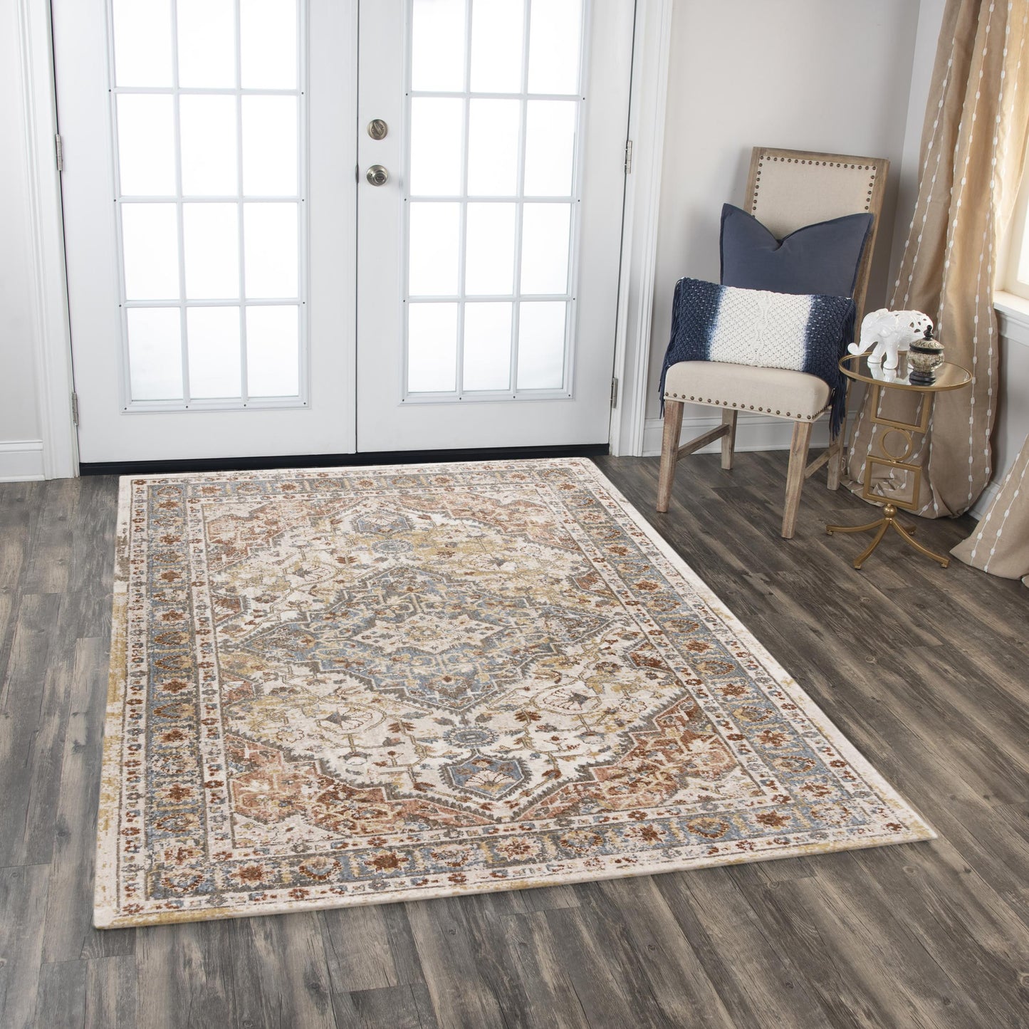 Jasper JAS737 Ivory/Multi Hybrid Rug - Rizzy