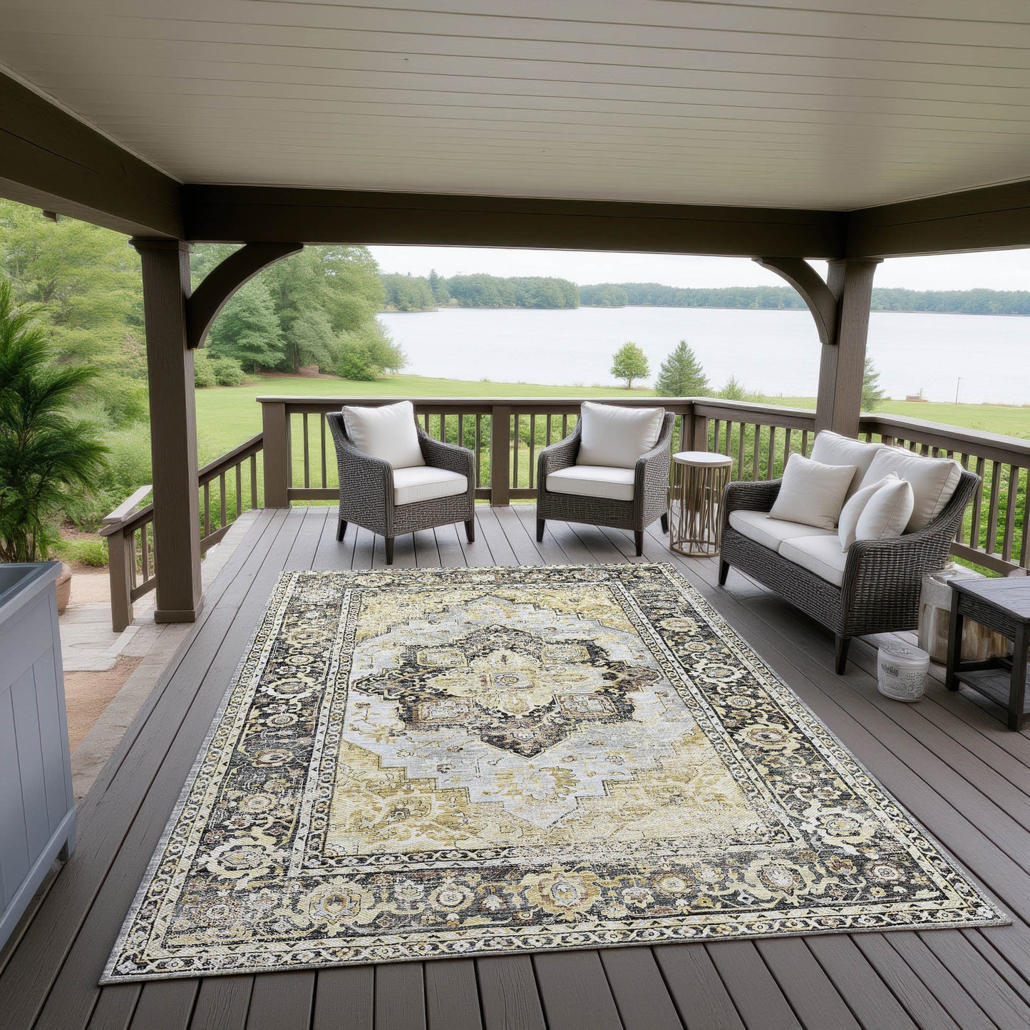 Machine Made Jericho JC2 Pewter - Dalyn Rugs