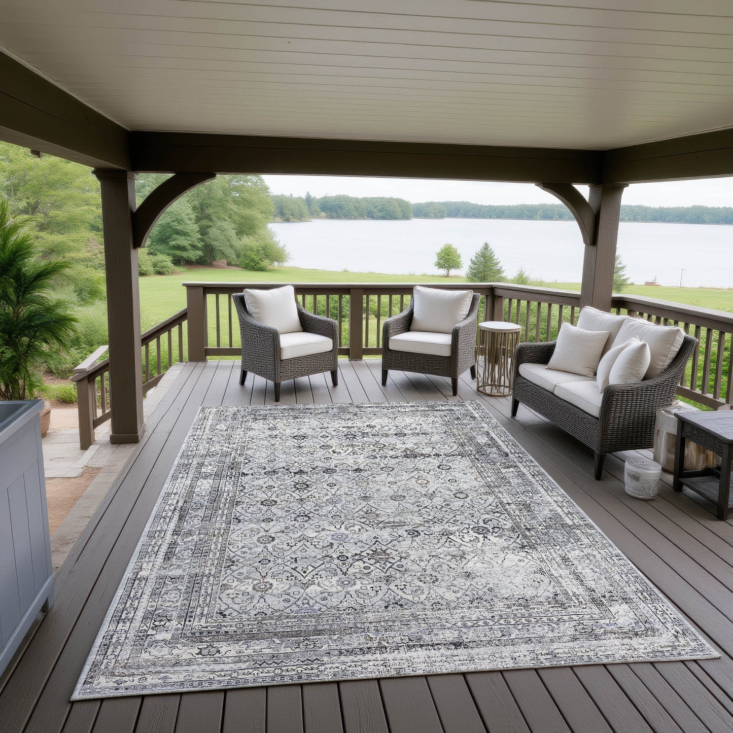 Machine Made Jericho JC7 Pewter - Dalyn Rugs