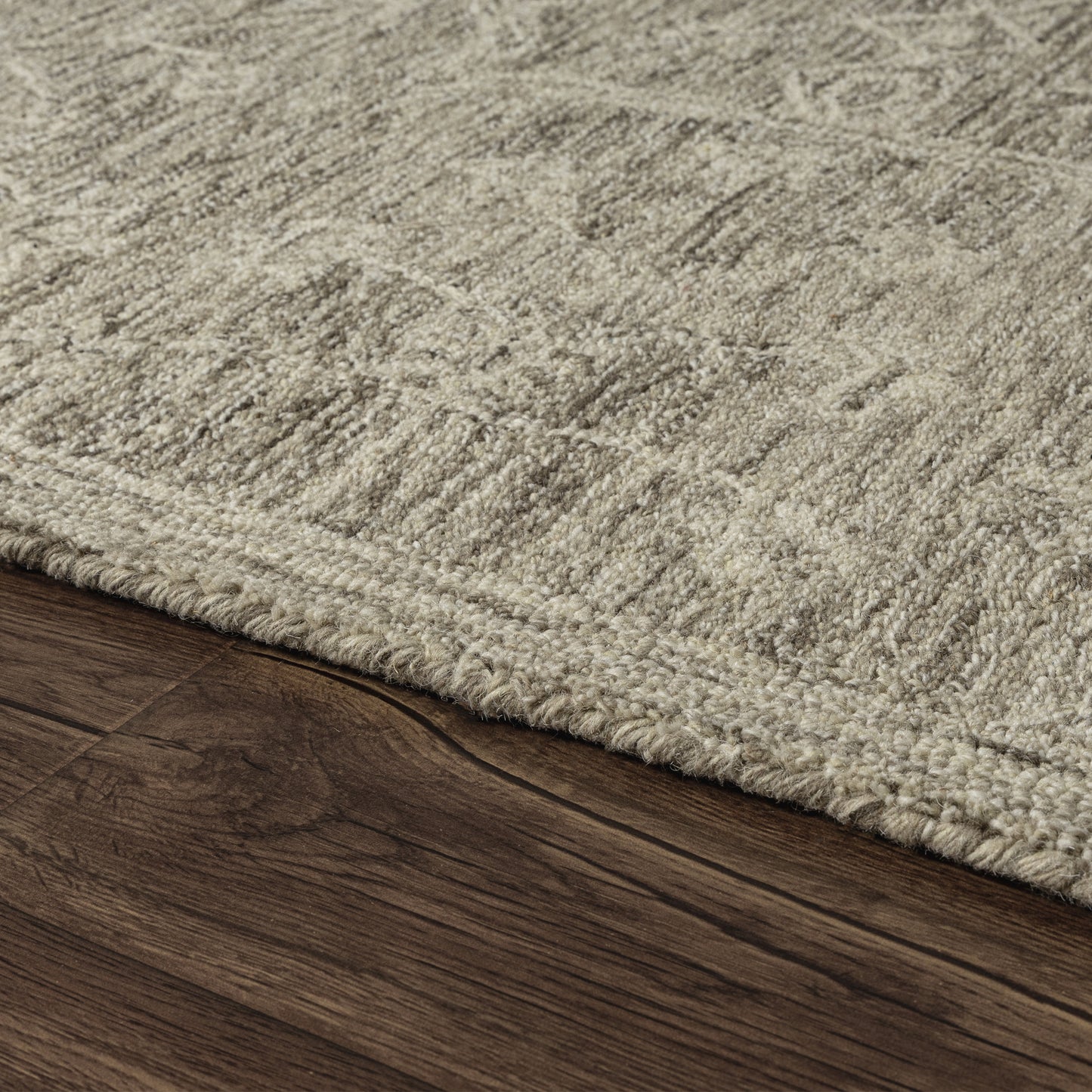 Juniper-82883 Vintage Hand-Tufted Brown Cotton Indoor Area Rug - LR Home