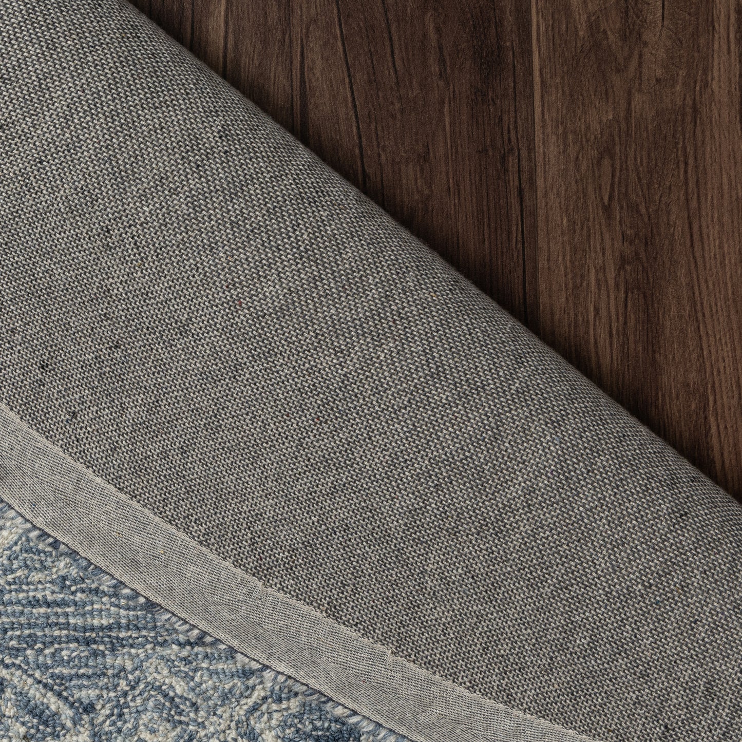 Juniper-82884 Vintage Hand-Tufted Blue Cotton Indoor Area Rug - LR Home