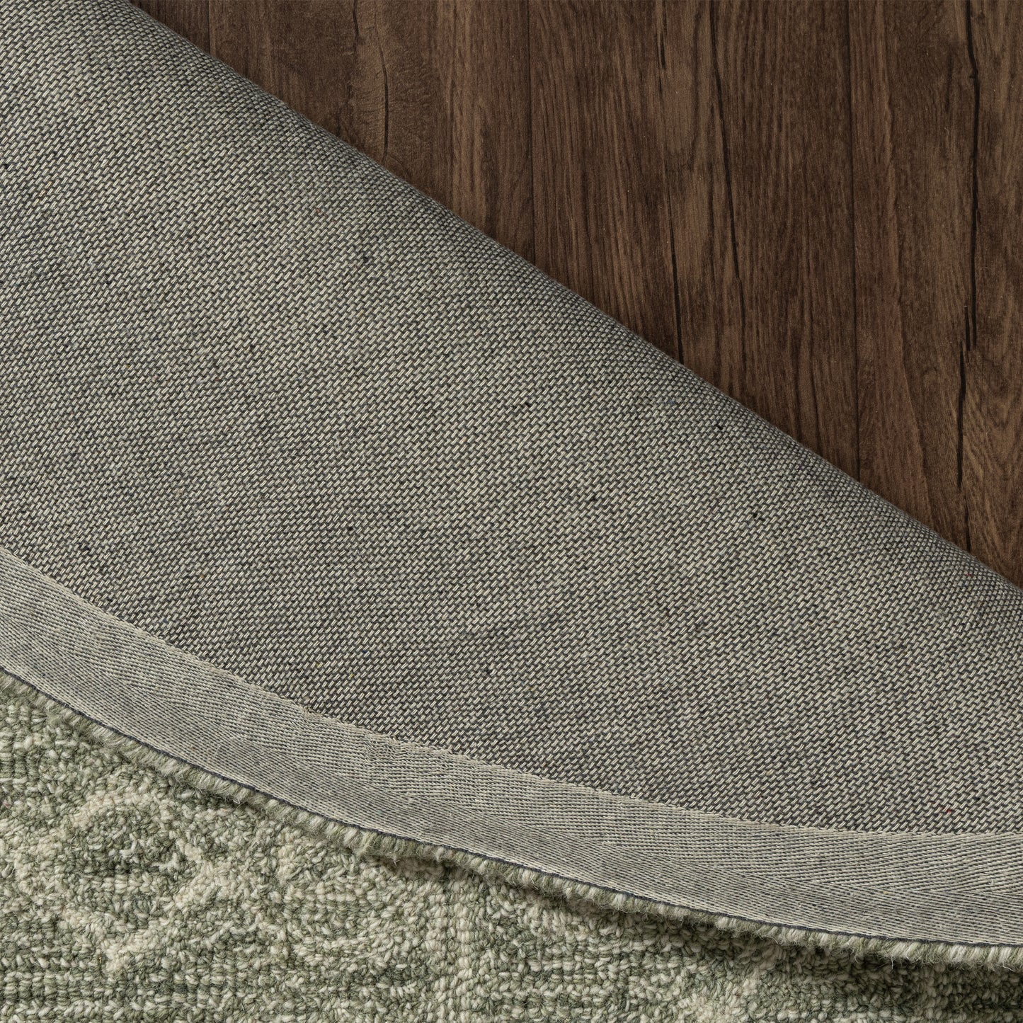 Juniper-82906 Vintage Hand-Tufted Green Cotton Indoor Area Rug - LR Home