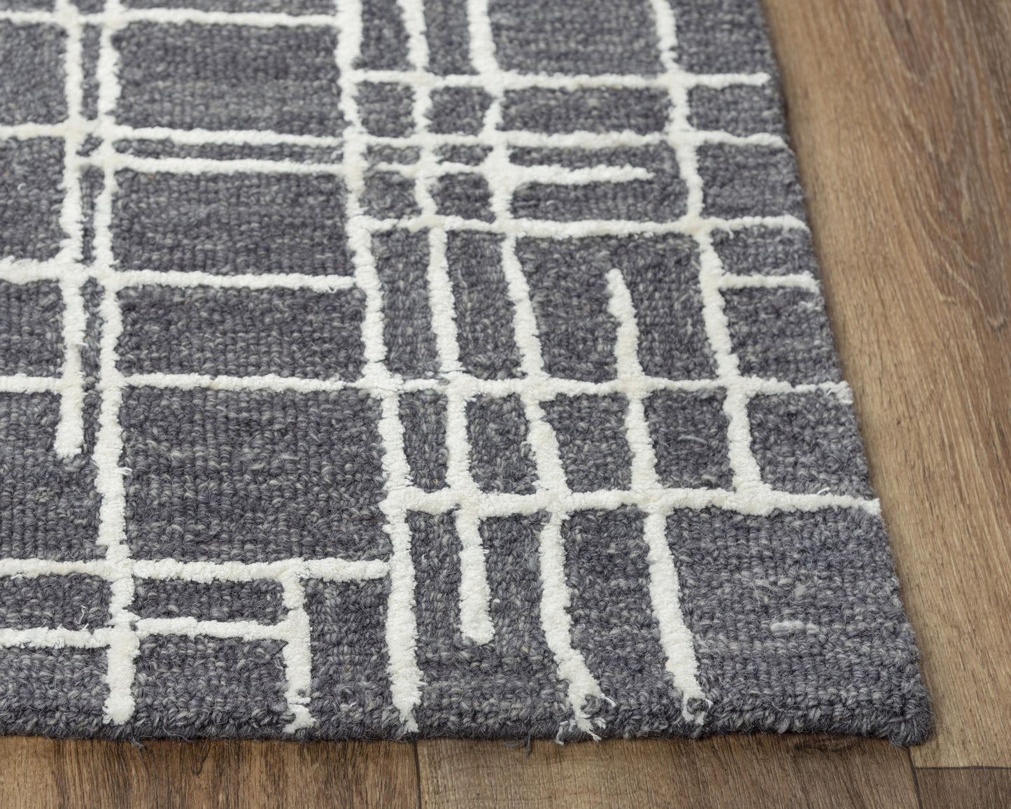 Jazz JZZ971 Charcoal Hand Tufted Rug - Rizzy