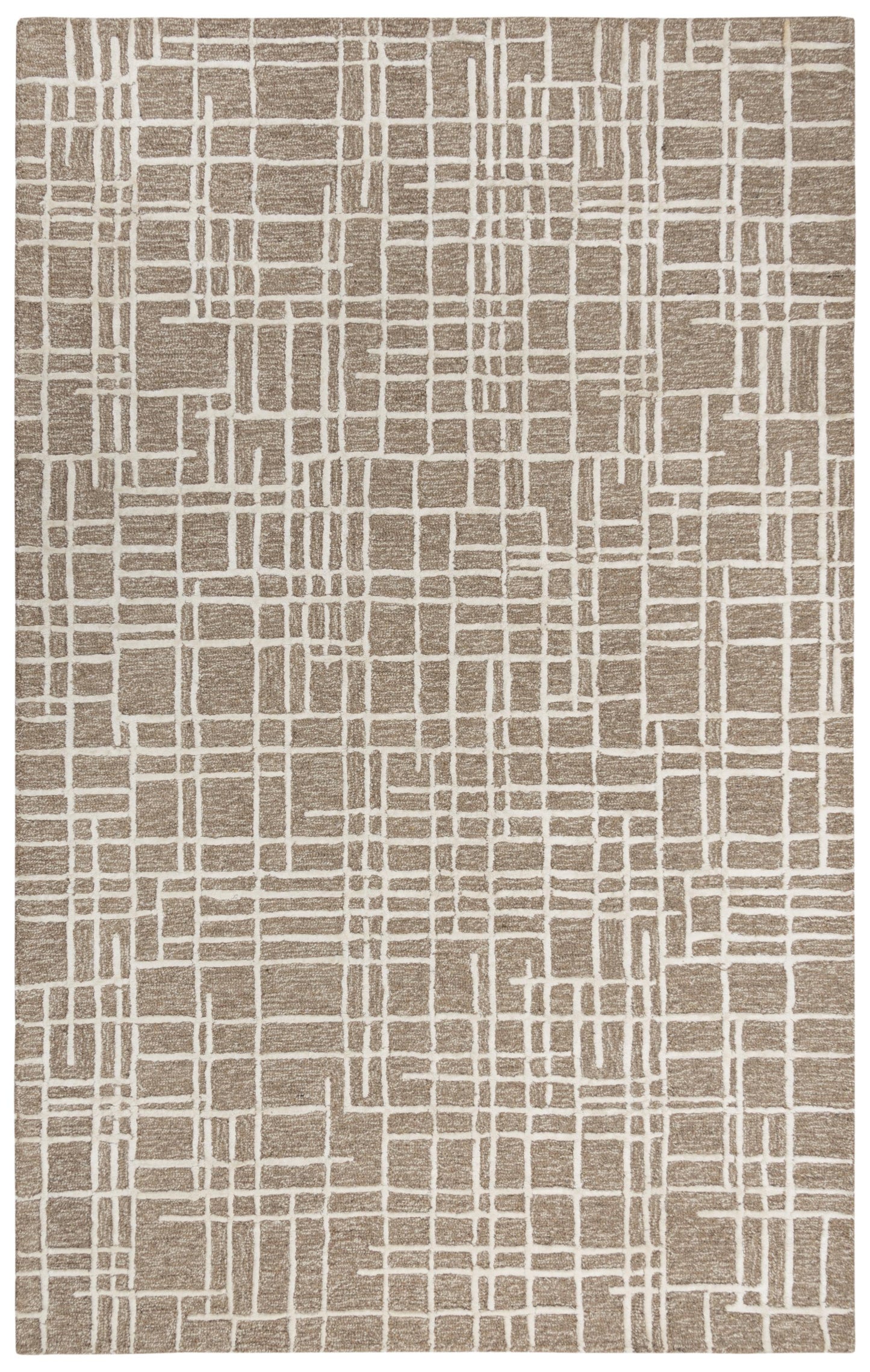 Jazz JZZ974 Brown/Natural Hand-Tufted Rug - Rizzy
